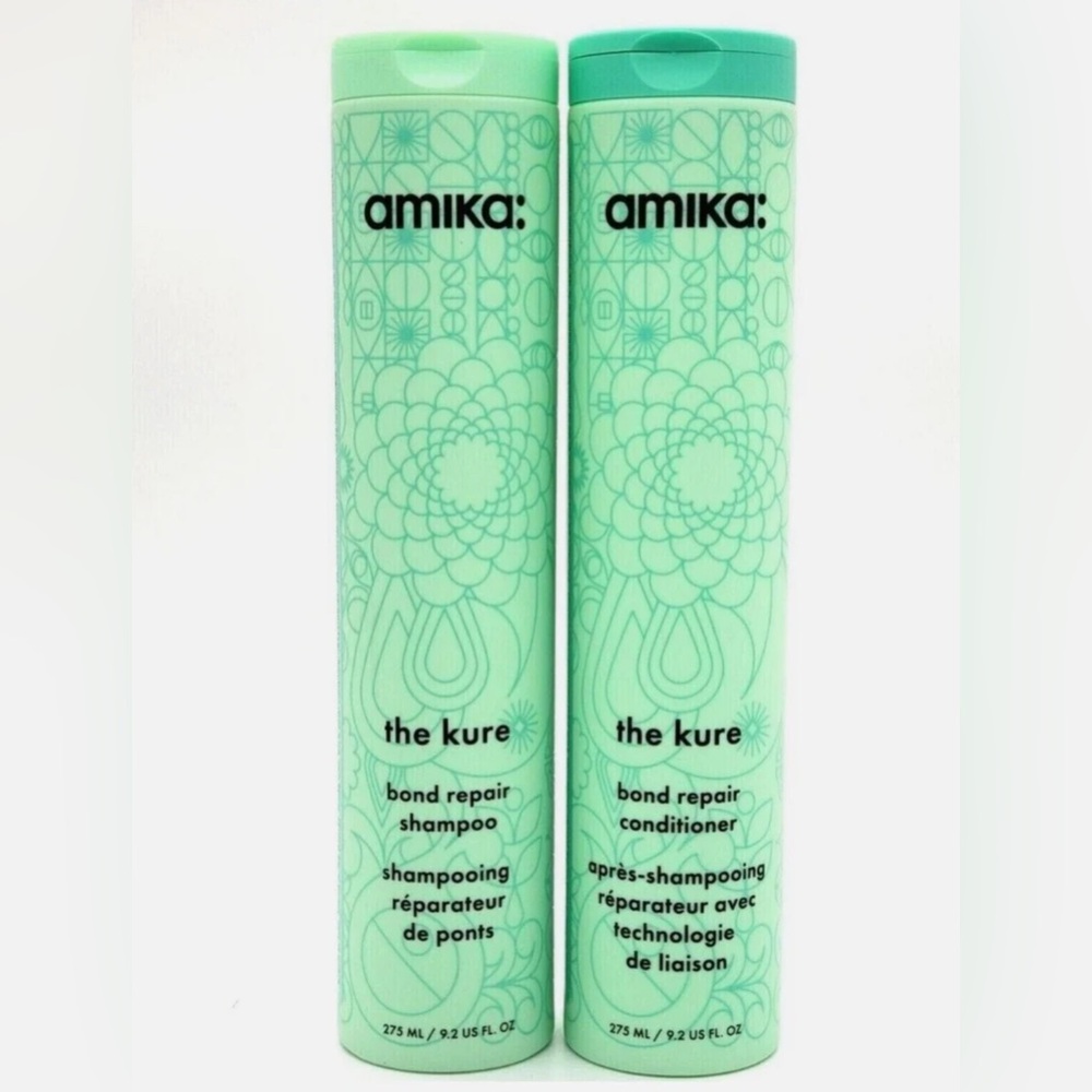 Amika The Kure Bond Repair Shampoo & Conditioner, 9.2 oz Duo Set